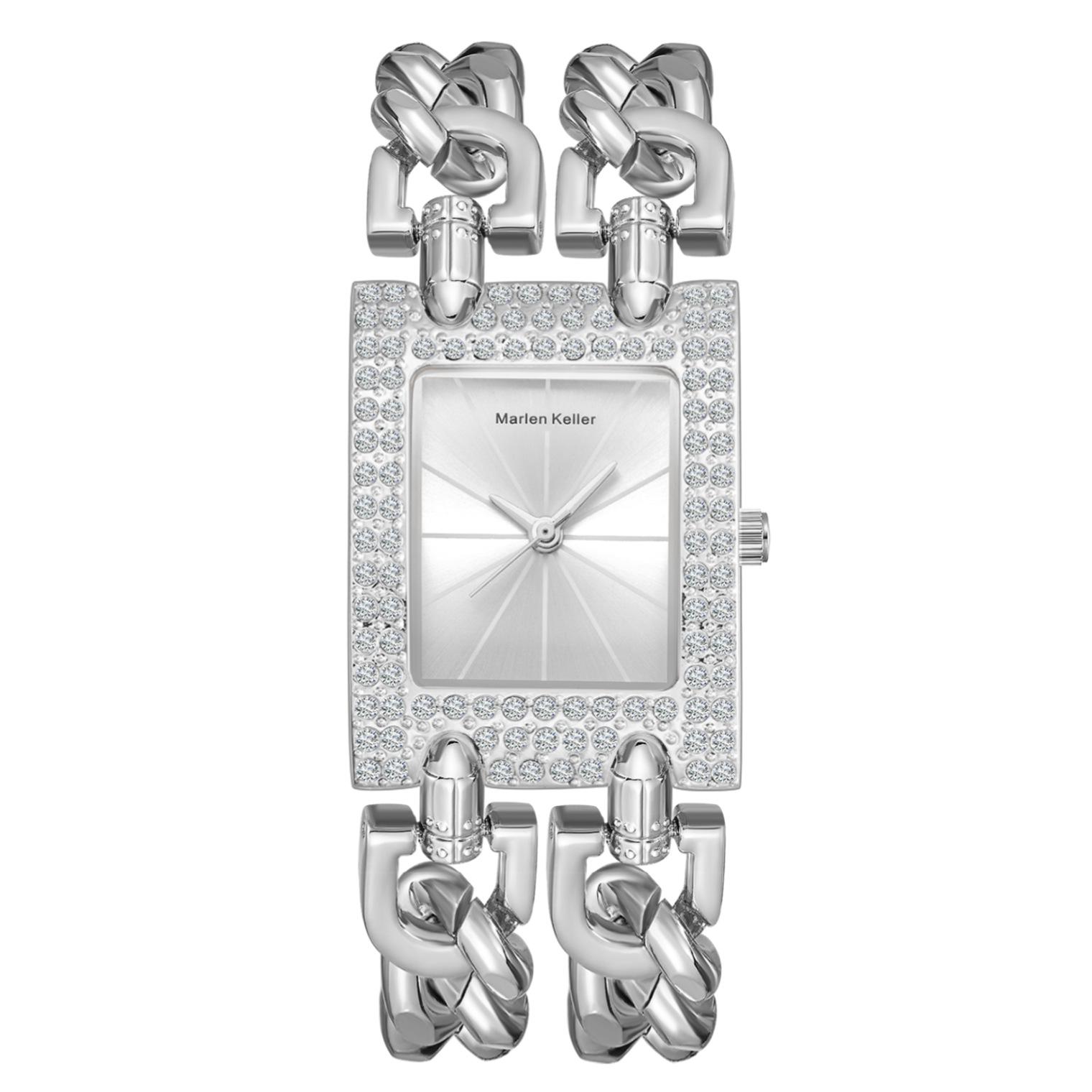 

Новые часы с квадратными бриллиантами, роскошные женские часы ведущего бренда, часы из сплава, женские золотые часы на ремешке, модные кварцевые наручные часы серебряный/белый