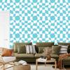 Wallpaper Casual Checkerboard Celadon for Living Room and Bedroom 50x1000
