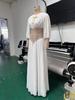 2026 European & American Fashion Casual Loose Evening Gown with Nail Drill Mesh