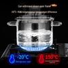 Jidu High-Temperature Resistant Borosilicate Glass Soup and Stew Pot for Gas Flame Cooking