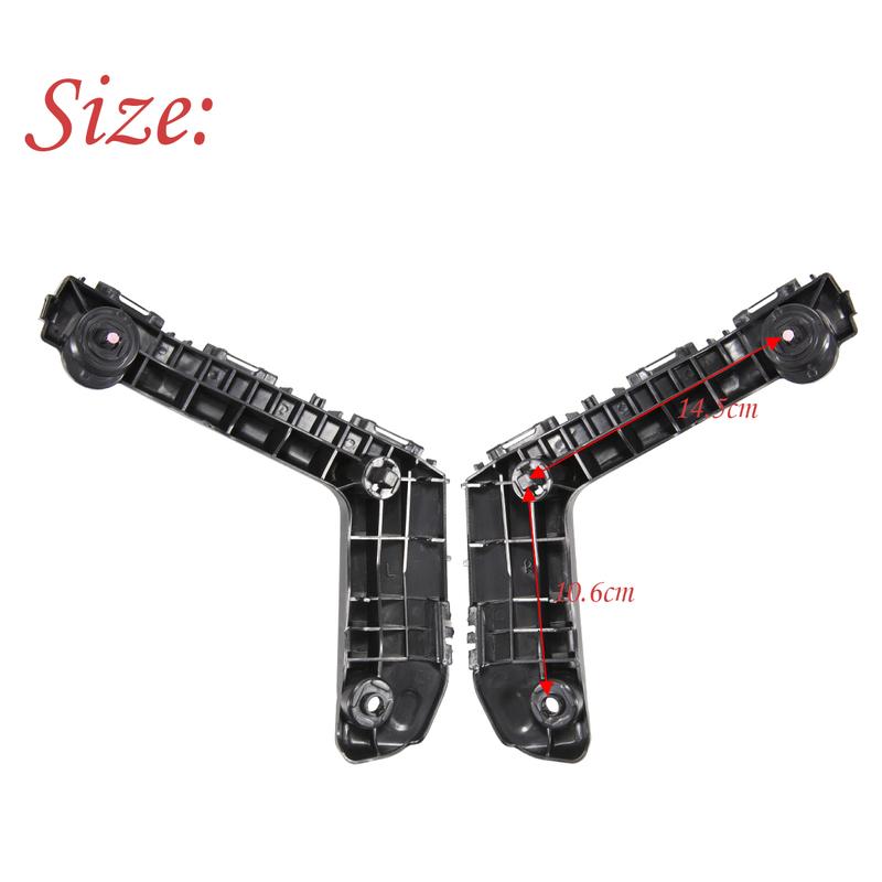 1 Pair Front Bumper Support Bracket Retainer For Toyota Corolla 2017 2018 52116-02330 52115-02350,TO1043131 TO1042131