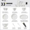 ZISIZ Underglaze Ceramic Dinnerware Set