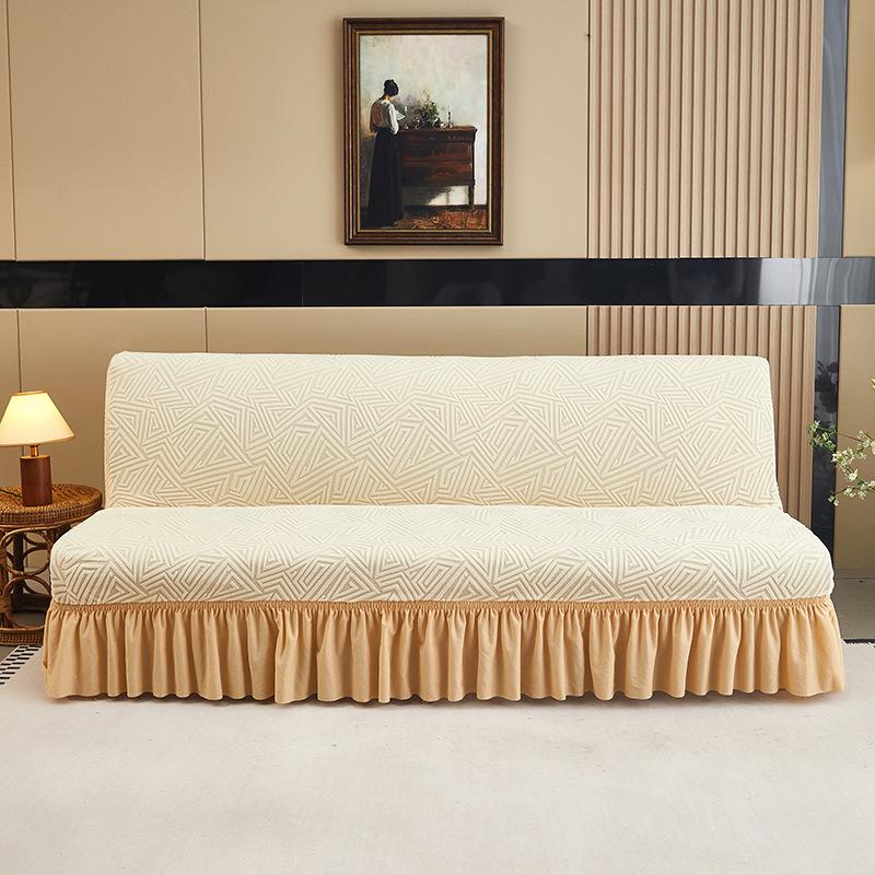 Amazon English Version Armless Sofa Bed Skirt Cationic Winter Thickened Sofa Cover