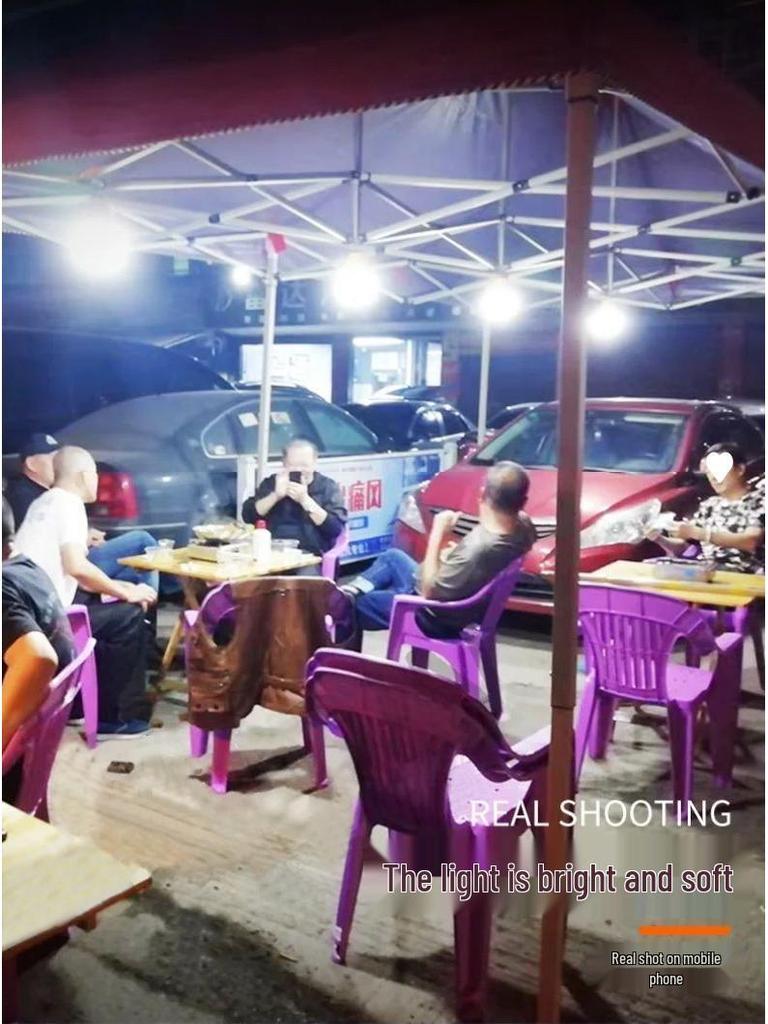 High-Power LED Camping & Emergency Light with Durable Bulb for Night Markets & Power Outages