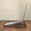Solid Wood Laptop Stand Heat Dissipation Suspension Portable Office Desktop Heighten Vertical Bracket Wooden Storage Rack