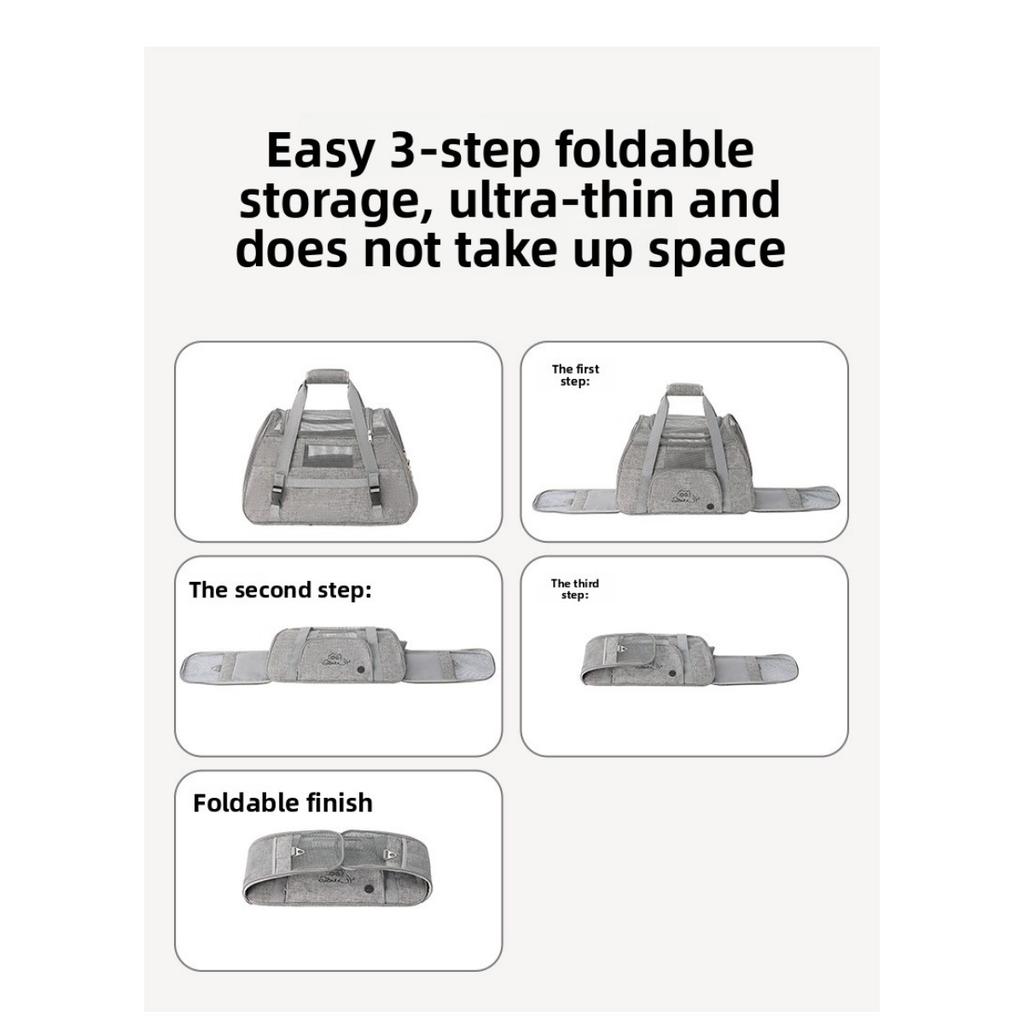 Car Carrying Cat Bag, Breathable, Large Capacity, Two Cats for Outdoor Use, Portable Pet Bag, Dog Bag, Sterilization Cat Cage, Cat Nest