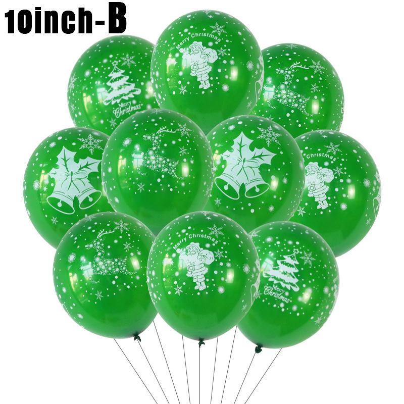 20/10Pcs Merry Christmas Balloons Santa Claus Snowflakes Latex Balloon Inflatable Kids Gifts Christmas New Year Party Decoration