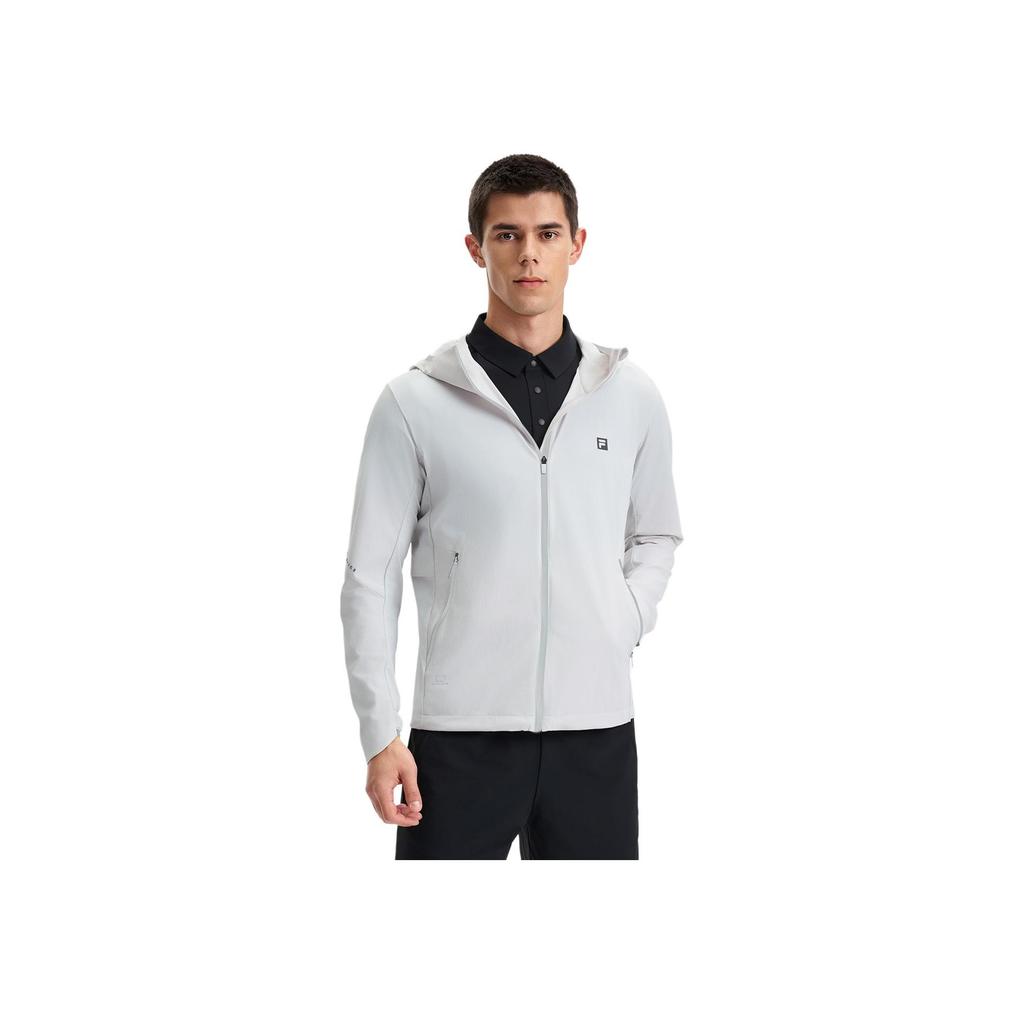 New FILA AthleticsFitness Jacket Men's Clear Water Gray GY A11M521707F-GY