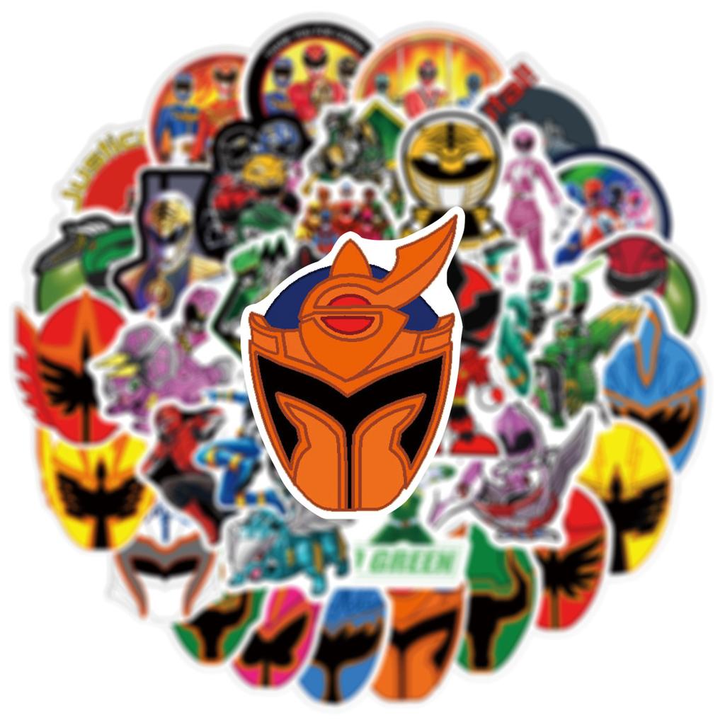 1050Pcs Mighty Morphin Power Rangers Stickers Cool Cartoon Kids Toys Animation Graffiti Diy Decoration Laptop Guitar Kid Toys
