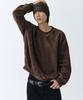 LXT Soft Velour Corduroy Sweatshirt [Brown]