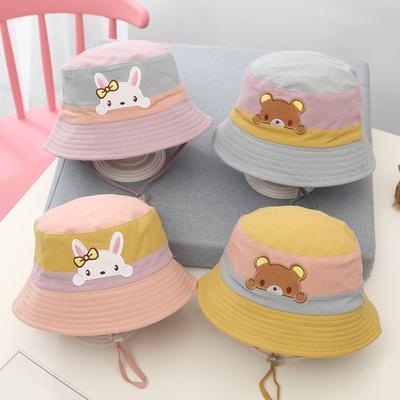 Baby Hat Boys Hat Girls Hat Kids Sunhat Children Bucket Hats Embroidery Cartoon Reversible Caps Headwear