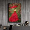 5D Diy Diamond Painting Woman In Red with Umbrella Cross Stitch Set Full Diamond Embroidery Mosaic Art Picture of Rhinestones Decor Gift