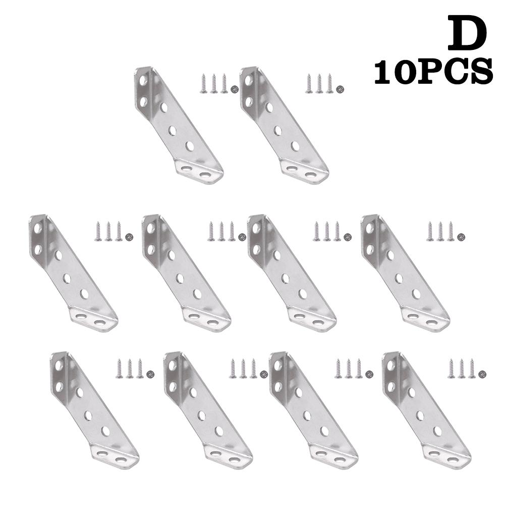 Stainless Steel Angle Corner Brackets Universal Furniture Corner Connector Brace Joint Fastener Cabinet Support Fixing Frame