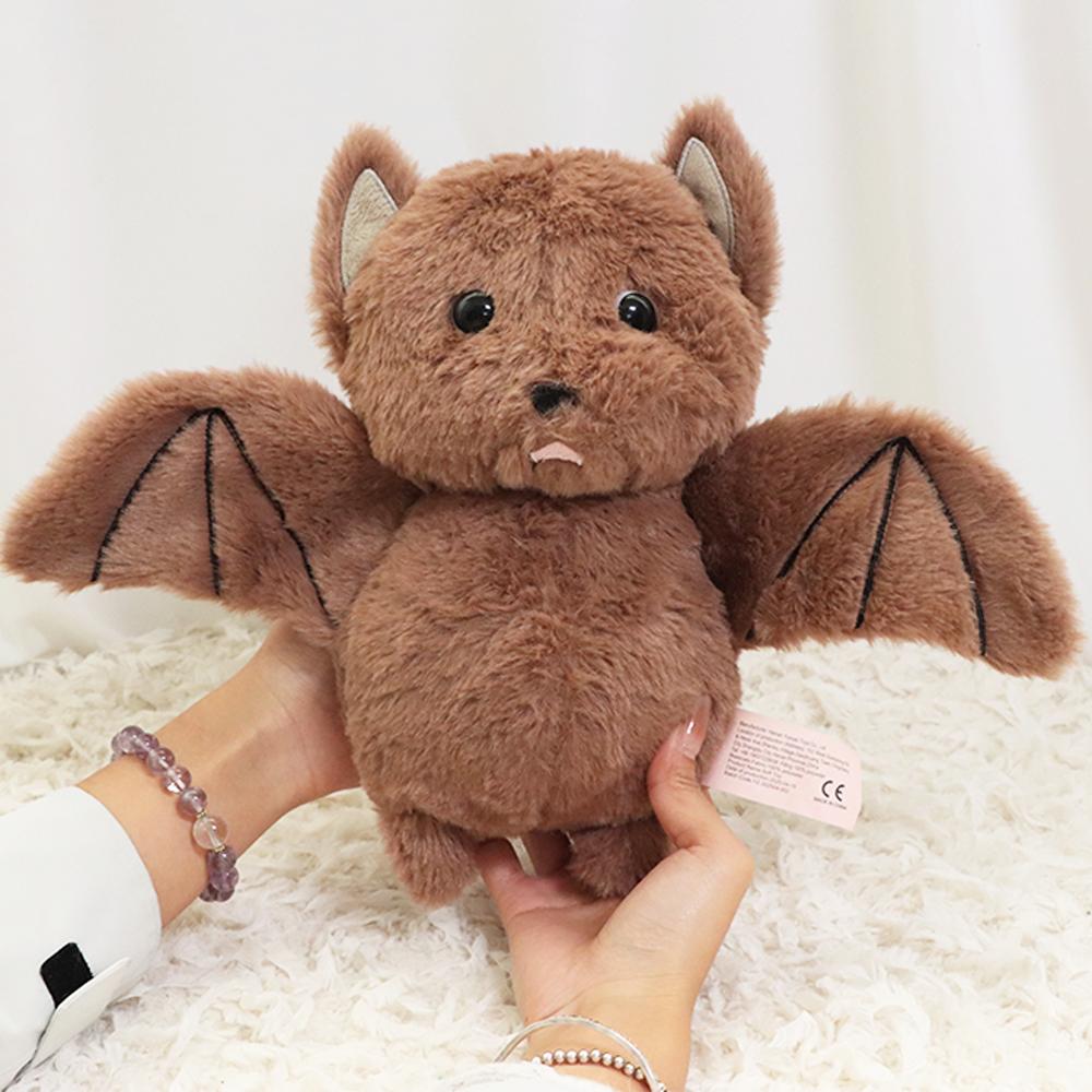 27cm High Quality Bat Plush Toys Movie Stuffed Bat Animals Cartoon Soft Model for Boys Girls Christmas Halloween Holiday Gifts