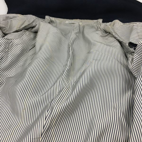 bonjour records BOYS Made in Japan Wool Pea Coat Size S Dark Navy(USED)