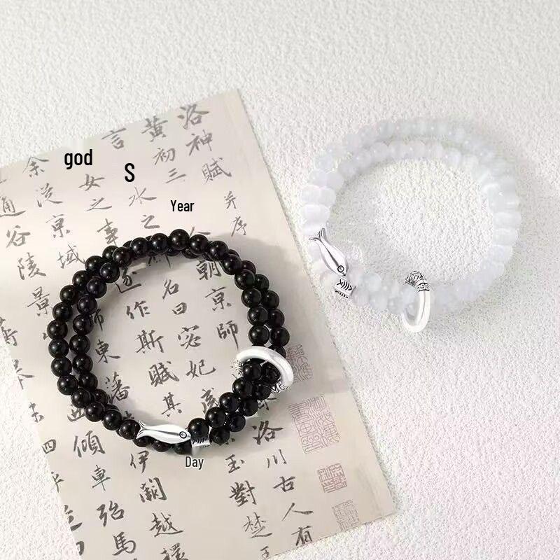 Koi Couple Alloy Bracelet: Love Token, Perfect for 520, Valentine's Day, or Birthday Gift - 2025 Trendy Niche Design