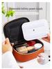 In Stock: Waterproof PU Makeup Bag with Light Design - Portable and Perfect for Travel