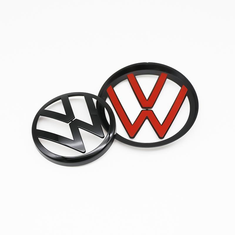 2pcs ABS Car Front Grill Emblem Rear Trunk Badge Logo for Volkswagen VW Passat 2019-2024 Scirocco Premium Pro Plus Extra Quality RL1BD2