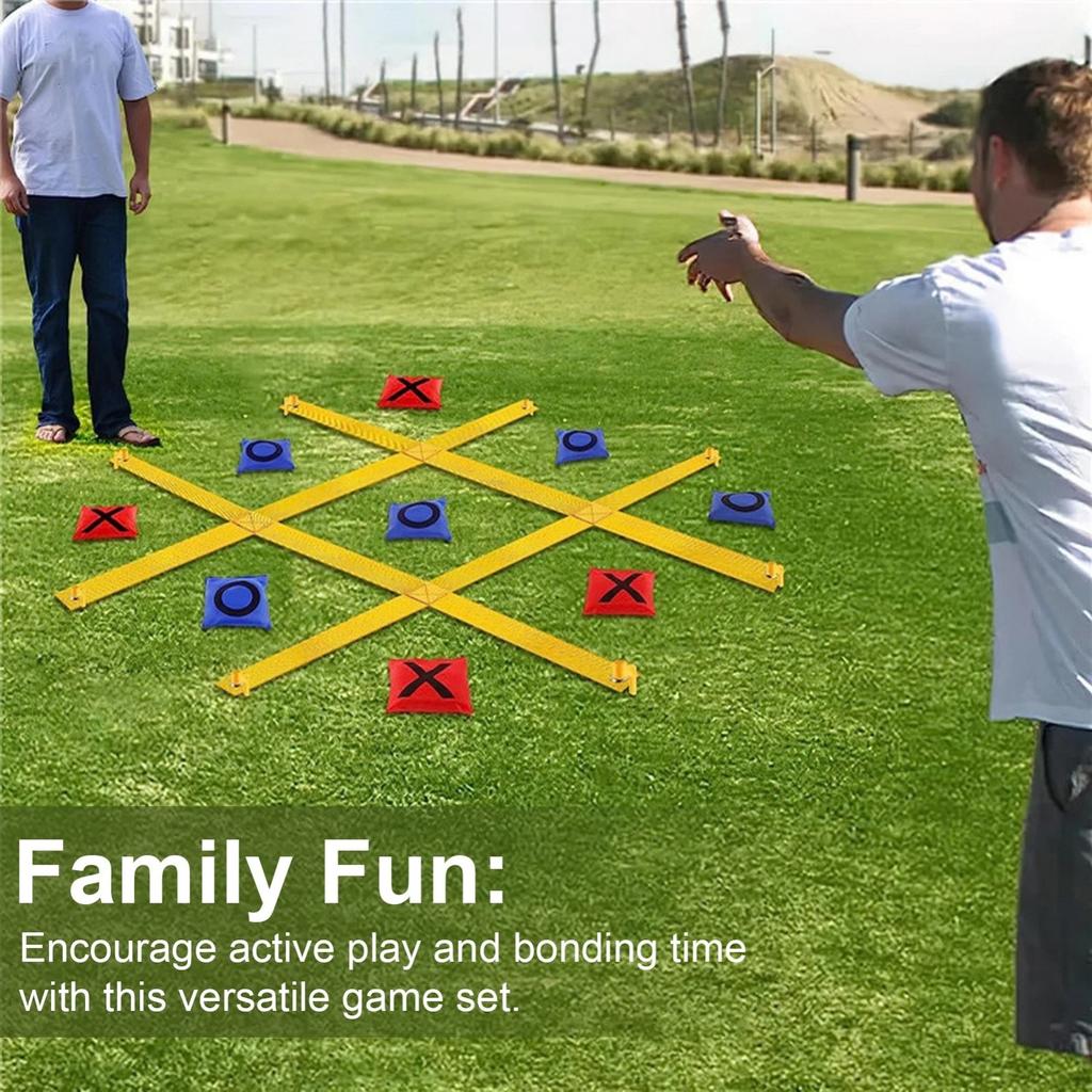 Toss Game For Kids And Adults Portable Yard Game Set With Beans Bags Outdoor Camping Beach Lawning Game Easy Setup And Carry Straps For Family Fun