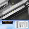 For Geely Zeekr 7X 2024 2025 Car Door Sill Scuff Plate Welcome Pedal Protection Stainless Steel Garnish DoorSill Protective Trim