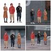 Set of 3 Practical 1/32 Scale Painted Resin Miniature Figures Models for Realistic Lifelikes Figurines Creations