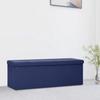 VidaXL Folding Storage Bench Storage Container Living Room Storage Chest Hallway Home Interior 338795