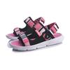 Li Ning Comfortable Versatile One-Strap Sandals Kids Sandals Black Pink YKUQ016-6