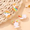Fun Colorful And Animal Brooches With Rainbow Rabbit Fox And Frog Designs For Creative Gift Giving