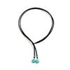 Turquoise Double-Layer Velvet Clavicle Choker Necklace – Ethnic Style for Women