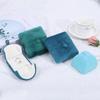 Elegant Double-Opening Velvet Jewelry Box for Rings, Bracelets, and Necklaces with Snap-Button Closure