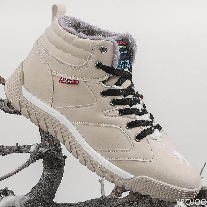 Fashionable Versatile New Autumn Winter Men's Shoes Casual Comfortable Warm Snow Boots Outdoor Minimalist Anti Slip Shoes