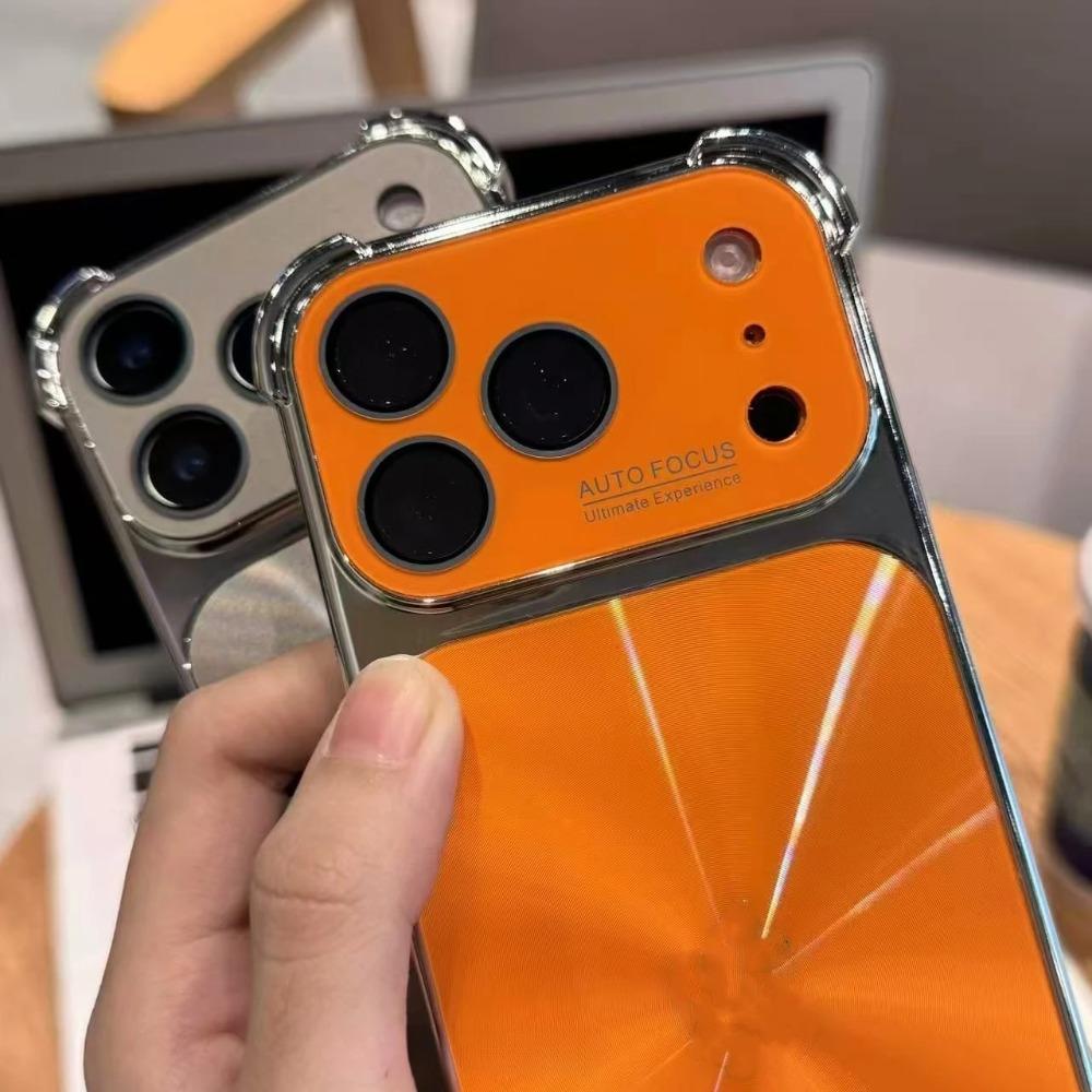 New 6D Colorful Laser Aurora Case For iPhone 13 14 15 16 17 Pro Max Air Soft Bumper Shockproof Glass Camera Hard PC Cover