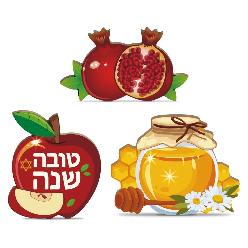 

Putuo Decor-Деревянная подвесная табличка, Настенное украшение, Фермерский дом, Гостиная, Магазин, Рош ха-Шана, Гранат, Яблочный мед, 3 шт. 3.9x4.7Inches