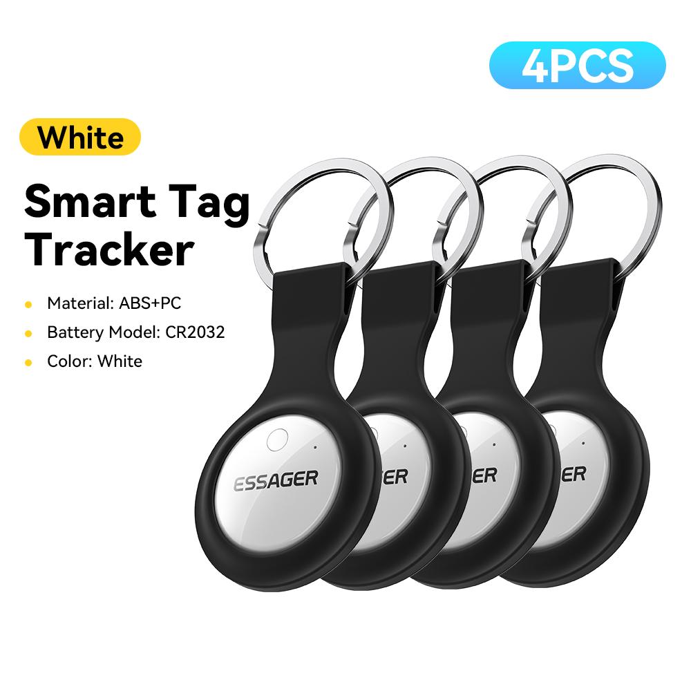 Essager Works with Apple Find My Smart Tag - Bluetooth GPS Tracker for Keys, Luggage & Pets, MFi Certified Anti-lost Finder Device for iOS