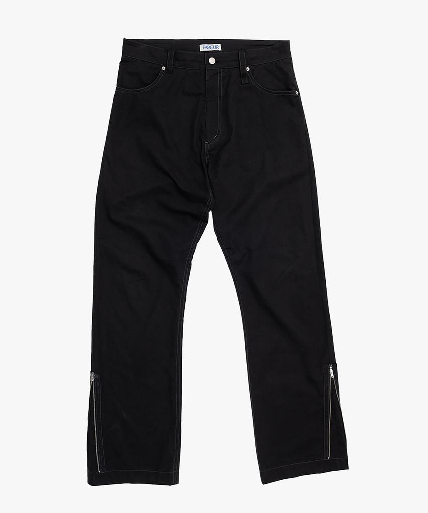 Pabeo Side Zip Pants (Black)