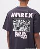 AVIREX FELIX COMICS Short Sleeve Size T-SHIRT, Felix, Men's T-Shirt, 2XL, 410, Charcoal, 783-5134036