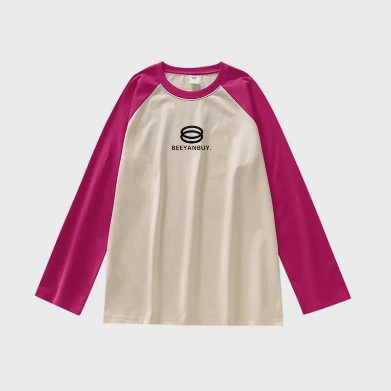 

Женский американский ретро-топ свободного покроя с рукавами реглан L