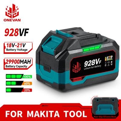 21V Lithium Battery 928VF 588VF  Capacity Indicator Rechargeable For Makita 18V Electric Power Tool