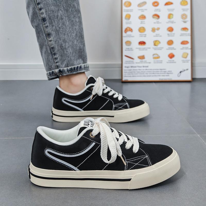 

Versatile canvas shoes men s spring new sports skateboard shoes men s ins new niche original Dexun board shoes 44