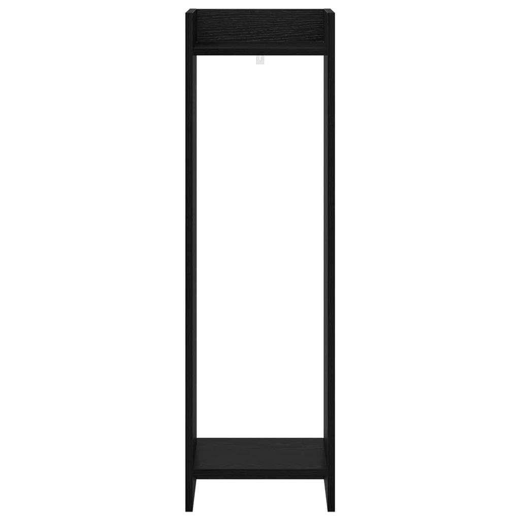 Plant Stand Black Oak 30 x 30 x 100 cm Engineered Wood