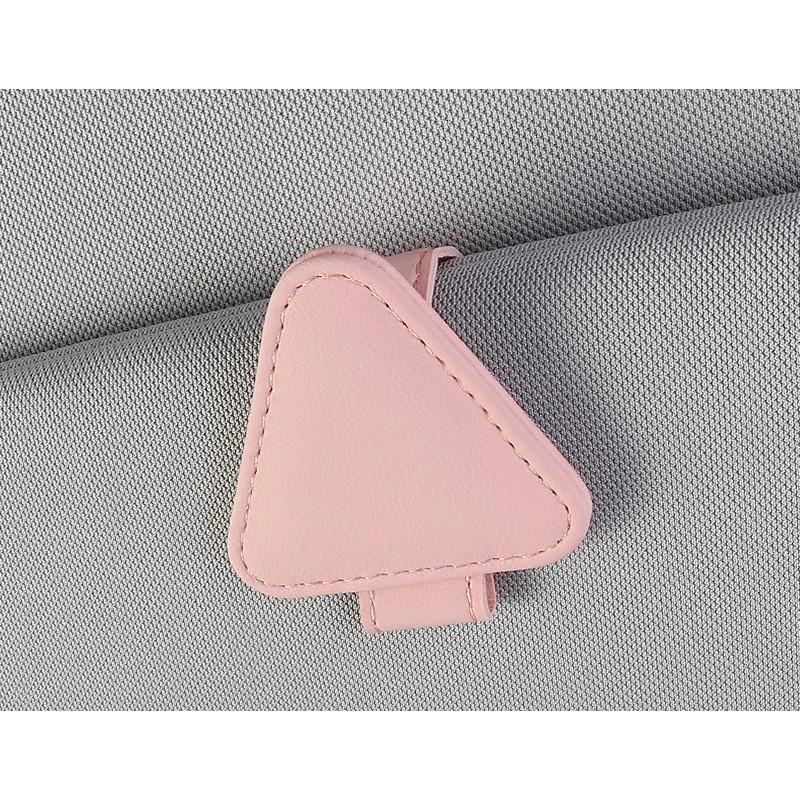 

1Pc Car Sunglasses Holder Sun Visor Sunglasses Clip PU Glasses Case Mount Ticket Card Clip Car Interior Accessories рожевий