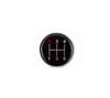 Crystal Shift with Conversion for New and Isuzu PM Elf Knob, Foam, 250mm, Clear/Red, Adapter, Isuzu, Mitsubishi, Hino, Profia, Fuso, Canter, Fighter,