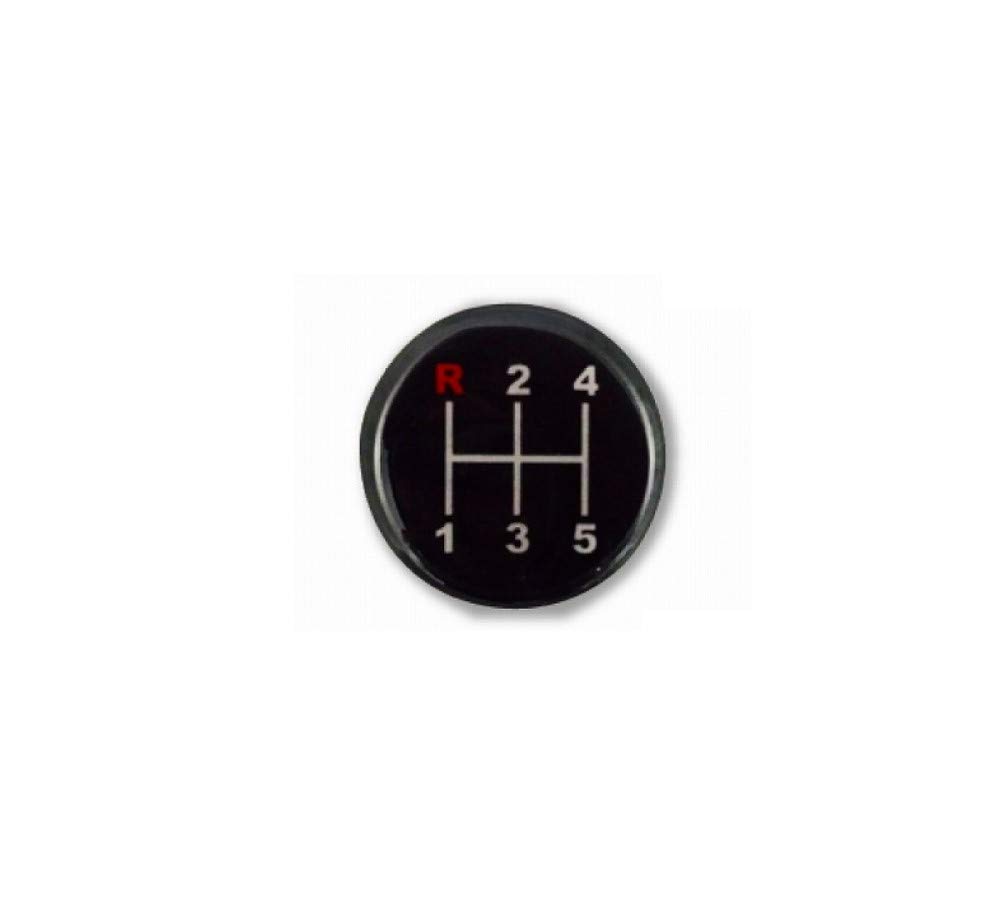 Crystal Shift with Conversion for New and Isuzu PM Elf Knob, Foam, 250mm, Clear/Red, Adapter, Isuzu, Mitsubishi, Hino, Profia, Fuso, Canter, Fighter,