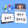 Kids Early Education Multiplication Board Game Wooden Number Counting Learning Toy for Toddlers Birthday Gifts