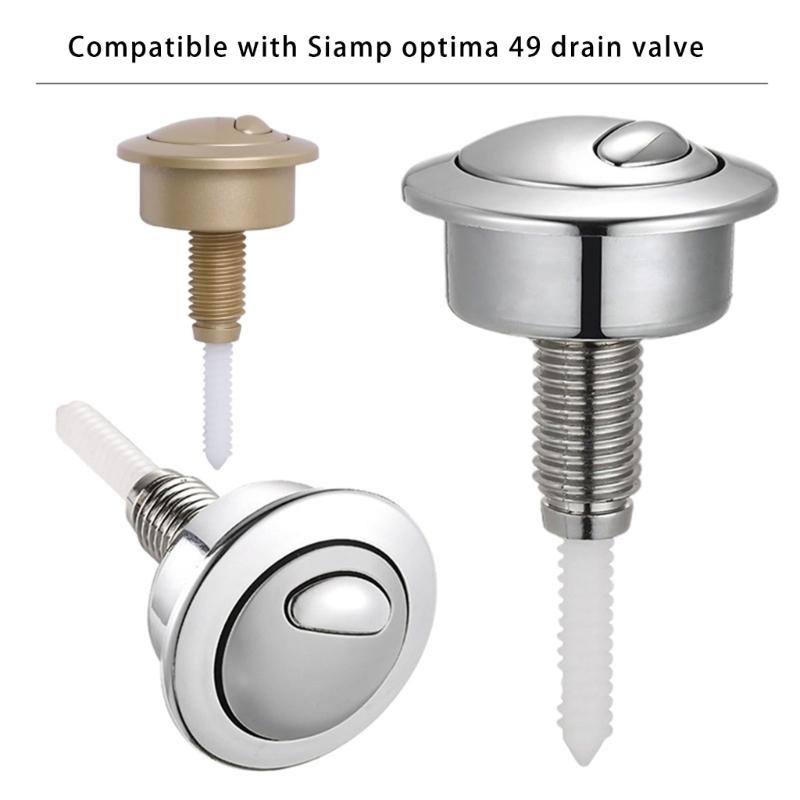 Water Saving Double Flush Toilet Button Water Efficient Button Upgrades for Quick Replacement on Tank Top Press Switches