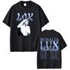 Camisetas Estampadas Rosalia LUX Tour 2026 Masculinas Femininas Moda T-shirt Manga Curta Solta Harajuku Estética Oversized Camisetas