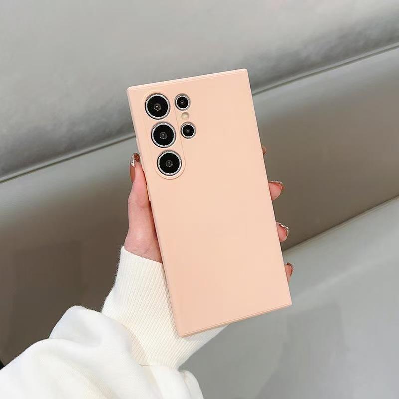 Original Liquid Silicone Case for Samsung Galaxy S25 S24 S23 S22 S21 S20 FE S 25 Ultra S20 Plus Luxury Macaron Candy Color Cover