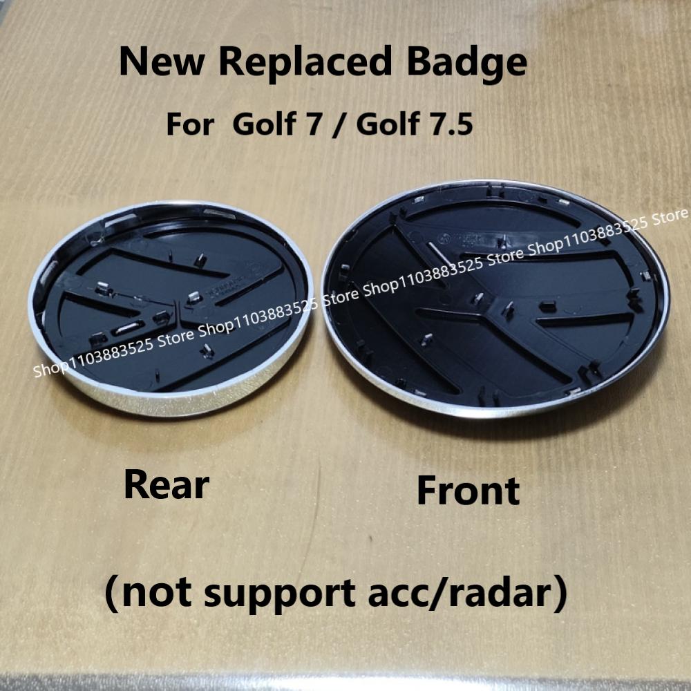 YKPSC1 No Acc New Style font Replace Style Front Grille Logo Emblem and Rear Trunk Badge Sticker for VW Golf 7.5 MK7.5 GTI Golf 7 MK7 QQ15