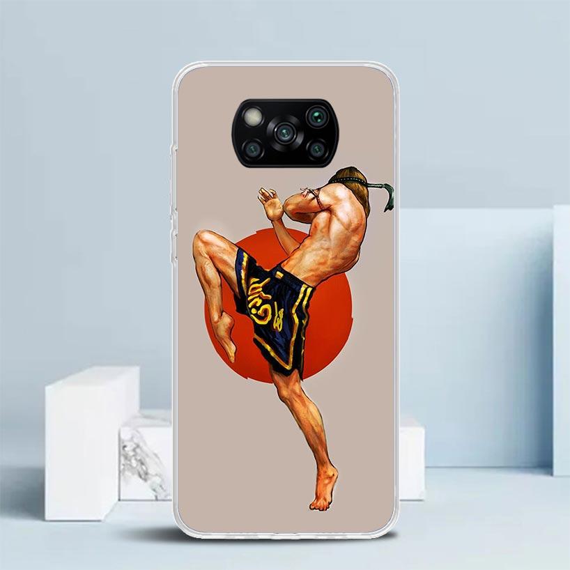 Muay Thai Fight Boxing Phone Case For Xiaomi Poco F7 Ultra X5 X6 X7 Pro M7 Redmi 15C 15 13C 13 12C 12 10C 10 10A 9 9C 9A 9T Cove