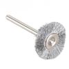 10Pcs 22mm Mini Stainless Steel Wire Brush Polishing Wheel for Grinder Rotary Tool